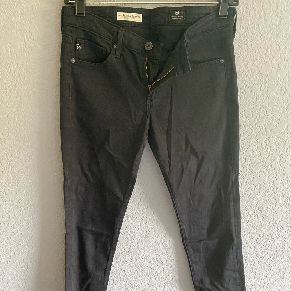 Black AG skinny jeans